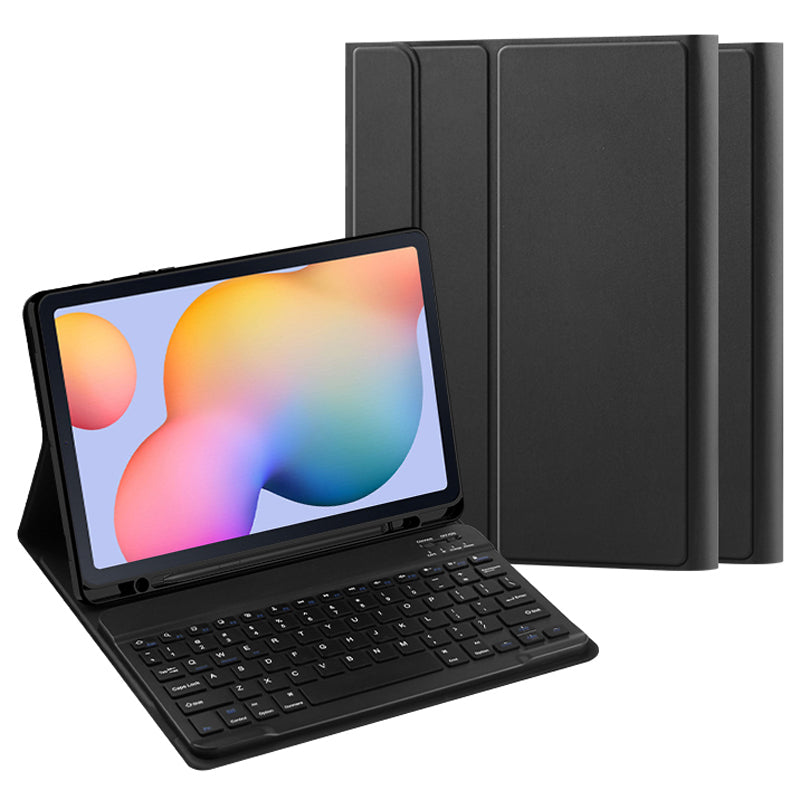 For Samsung Galaxy Tab S6 Lite PU Leather Stand Cover Pen Slot Tablet Case with Magnetic Detachable Keyboard (No Touchpad) For Samsung Galaxy Tab S6 Lite PU Leather Stand Cover Pen Slot Tablet Case with Magnetic Detachable Keyboard (No Touchpad)